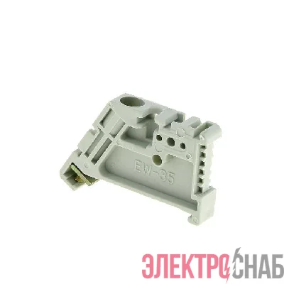 Ограничитель на DIN-рейку 1 винт EW пластик. EKF ahdw-ew