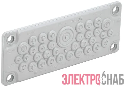 Ввод кабельный мембранный 35 отверстий d6-32мм IP65 (без клипс) TITAN IEK TI-01D-MC-035-65