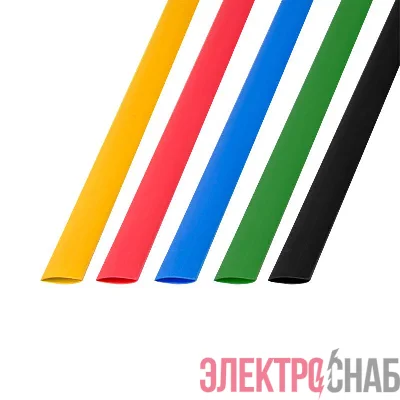Набор трубок термоусадочных ТУТ 8.0/4.0мм 1м (уп.50шт) 5 цветов Rexant 29-0158