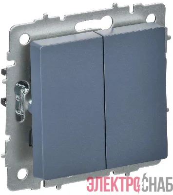 Выключатель перекрестный 2-кл. СП BRITE ВС10-2-3-БрМ 10А механизм маренго IEK BR-V23-0-10-K35