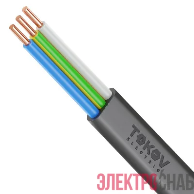 Кабель TOKOV ELECTRIC ВВГ-Пнг(А)-LSLTx 3х6 ОК (N PE) 0.66кВ (м) УТ000030890
