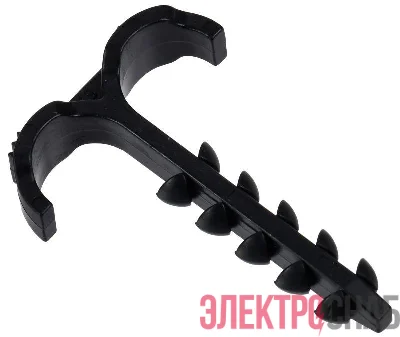 Дюбель-хомут Т-образ. 4-12мм нейлон черн. (уп.100шт) IEK UDH11-04-12-100-K02