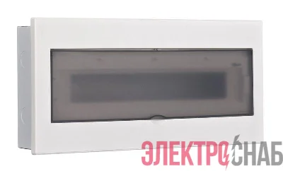 Корпус встраиваемый дв. 1 ряд 20 мод. IP41 ЩРВ-М прозр. DEKraft 31075DEK