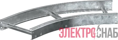 Угол для лотка 45град. 200х100 R600 LESTA HDZ IEK CPG05-4-45-100-200-HDZ