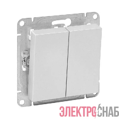 Выключатель 2-кл. СП Эпика механизм алюм. EKF UP1-SWA-20