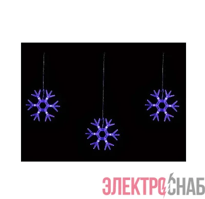 Гирлянда светодиодная &"Снежинки-1&" ULD-E1503-036/DTA BLUE IP20 SNOWFLAKES-1 1
