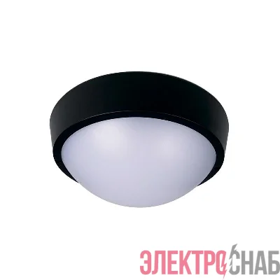 Светильник светодиодный "Банник" PBH-PC-RA 12Вт 4000К IP65 ЖКХ ДБП пылевлагозащ. black черн. JazzWay 5048393