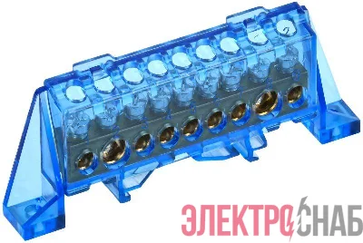 Шина нулевая N в комб. изол. "Стойка" 8х12-9-С TEKFOR IEK TF-NN20-09-DP-K07