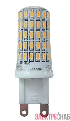 Лампа светодиодная PLED-G9 7Вт капсульная 4000К нейтр. бел. G9 400лм 220В JazzWay 1039095B