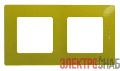 Рамка 2-м Etika зел. папоротник IEK 672542