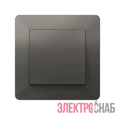 Рамка 1-м AtlasDesign Air сталь/дым. черн. SE ATN220901