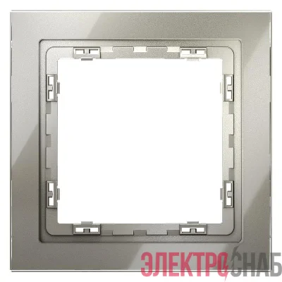 Рамка 1-м S70 стеклян. шелк Voltum VLS110104