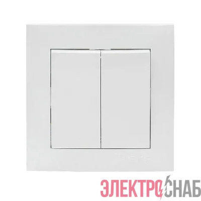 Выключатель 2-кл. СП Валенсия 10А IP20 бел. PROxima EKF EWV10-023-10