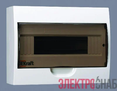 Корпус навесной ЩРН-П-12 12мод. IP41 пластик. DEKraft 31011DEK
