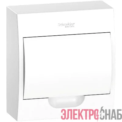 Бокс навесной ОП City9 Box 1 ряд 8мод IP40 IK07 63А 2 клеммы с бел. дверцей SE EZ9E108P2SRU