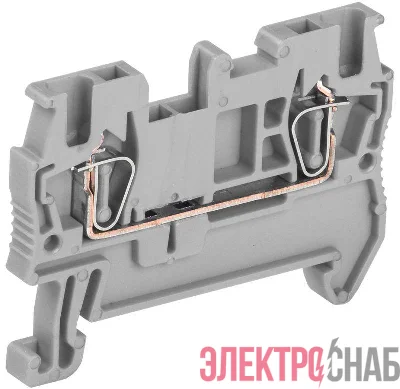 Клемма пружинная КПИ 2в-1.5 17.5А сер. IEK YZN11-001-K03