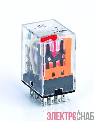 Реле промежуточное ПР-102 3А 230В AC 4 конт. с LED-индикацией и TEST фукц. DEKraft 23831DEK