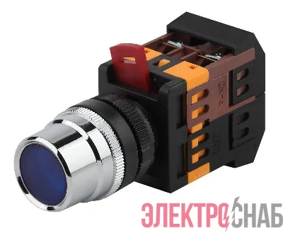 Кнопка ABLF-22 син. d22мм неон/240В1з+1р BBT10-ABLF-K07E ЭРА Б0045651