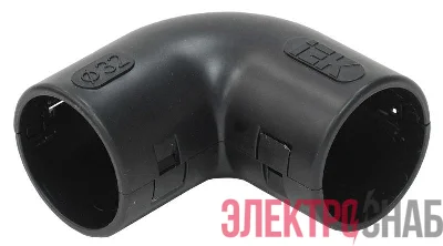 Поворот открывающийся на 90град. CI32G черн. (уп.5шт) IEK CTA10D-CIG32-K02-005
