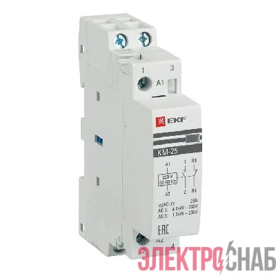 Контактор модульный КМ 25А 2NC (1 мод.) PROxima EKF km-1-25-02
