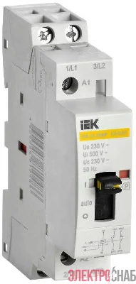 Контактор модульный КМ20-20МР AC с ручным управ. KARAT IEK MKK12-20-20