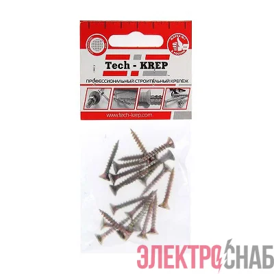 Саморез ШУж 4.0х30 потайной головкой (уп.17шт) Tech-KREP 102491