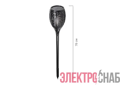 Светильник светодиодный садовый SLR-S06 72LED 78см IP44 эффект факела на солнечн. батарее ФАZА 5034266