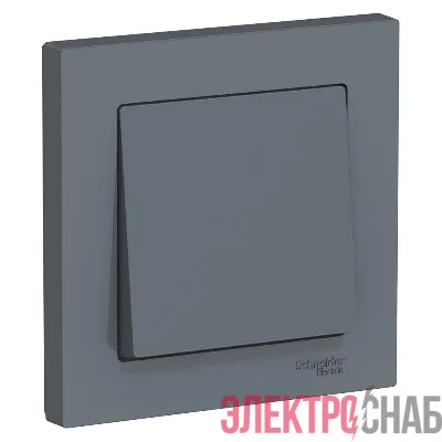 Выключатель 1-кл. СП AtlasDesign 10А IP20 (сх. 1) 10AX в сборе грифель SE ATN000712