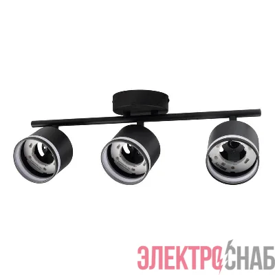 Светильник PCL-0703 max 20Вт (каждая лампа) 3xGX53 IP20 230В BL настен./потолочн. декор. под лампу JazzWay 5066847