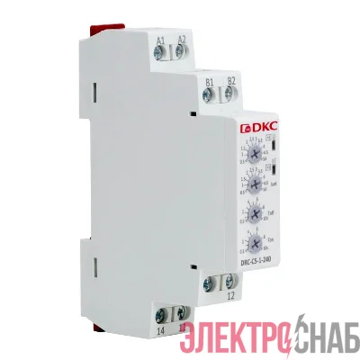 Реле контроля тока тип DRC 0.5-5А конфигурация контакта 1CO 24-240 АC/DC DКC DRC-C5-1-240