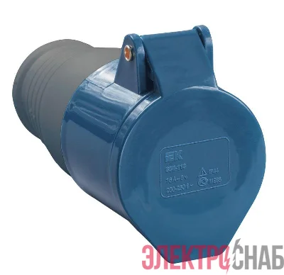 Розетка кабельная 32А 220В 2P+PE ССИ-223 IP44 IEK PSR21-032-3
