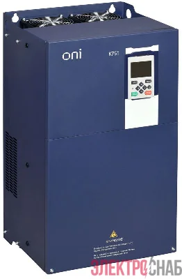 Преобразователь частоты K751 380В 3ф 90-110кВт 176-210А со встроен. тормозом ONI K751-33-90110TM