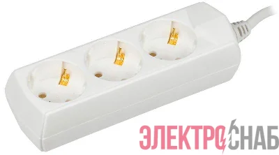 Удлинитель 3х7м с заземл. 10А IP20 У03 2P+PE 250В 3х1 GENERICA WYP10-10-03-07-Z-G