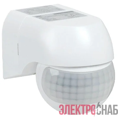Датчик движения ДД 015 800Вт угол обз. 180град. 12м IP44 бел. IEK LDD10-015-800-001