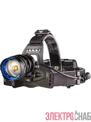 Фонарь налобный аккум. 10Вт Laser LED/Li-ion18650 3х1200мА.ч алюм. КОСМОС (KOC854Lit)