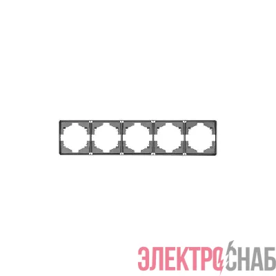 Рамка 5-м ROUND MIELE титан Kranz KR-78-0755-2