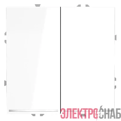 Переключатель проходной 2-кл. СП S70 10А с подсветкой механизм бел. глянцевый Voltum VLS020401