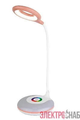 Светильник светодиодный UF-752 C14 6Вт RGB настольный 3 уровня яркости розов. Ultraflash 14491