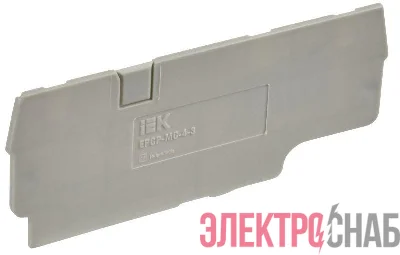 Заглушка для CP-MC 3 вывода 4кв.мм сер. IEK YCT22-00-3-K03-004-ZGL