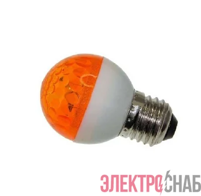 Строб-лампа 5млн вспышек E27 12Вт 220В IP54 50мм оранж. Neon-Night 411-121
