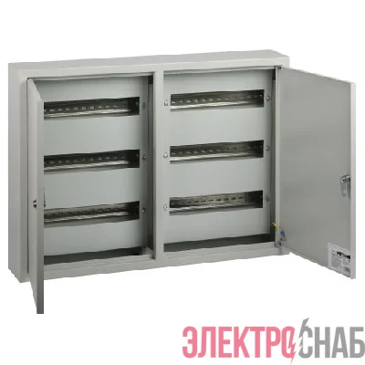 Корпус металлический навесной ЭРА ЩРН-90 2-х дверный (500х680х120) IP31 УХЛЗ сер. ЭРА Б0062925