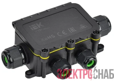 Коробка распределительная герметичная WTP-405 6 вводов IP68 IEK UWB10-X-450-41-06-68