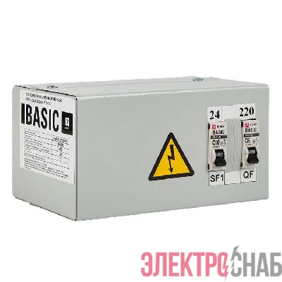 Ящик с понижающим трансформатором ЯТП 0.25 220/24В (2 авт. выкл.) Basic EKF yatp0.25-220/24v-2a