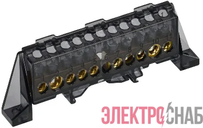 Шина нулевая N в комб. изол. &quot;Стойка&quot; 8х12-5+5-Ч TEKFOR IEK TF-NN20-55-DP-K02