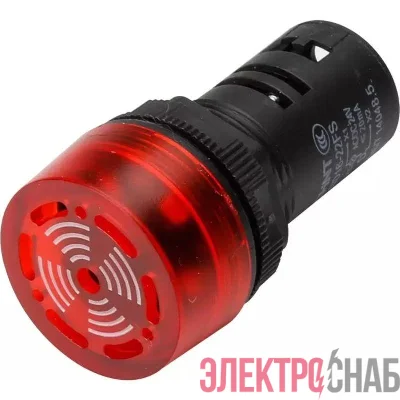 Сигнализатор звуковой ND16-22FS d22мм красн. LED AC/DC 24В (R) CHINT 593394