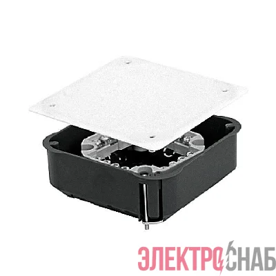Коробка распаячная КМП-020-024 для полых стен с метал. лапками клеммником и крышкой 116х116х45 PROxima EKF plc-kmp-020-024