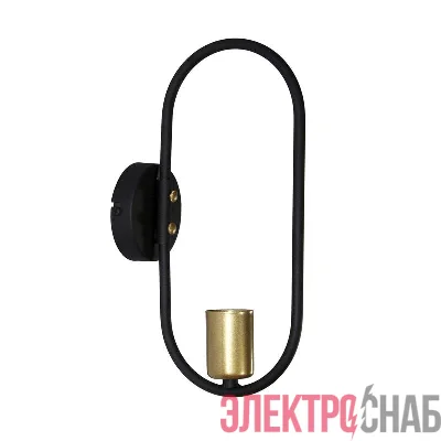 Светильник &&"Солей&&" 511 НББ 01-60-187 Е27 (ИМ) настенный черн. зол. Элетех 1005405395