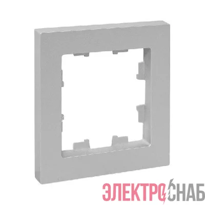 Рамка 1-м Эпика пластик алюм. EKF UP1-FPA-01