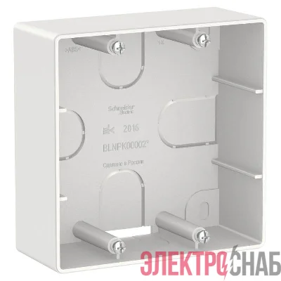 Коробка подъемная СП Blanca для силовых розеток бел. SE BLNPK000021