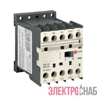 Мини-контактор МКЭ 12А кат. 400В AC 1НО PROxima EKF Mctr-s-12-400